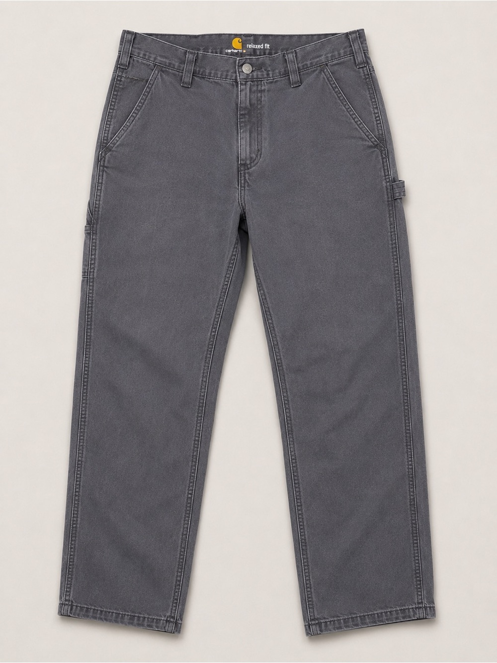 Carhartt Relaxed Fit Gray Utility Work Pants Men’s 32x30 Carpenter Workwear - Picture 4 of 12